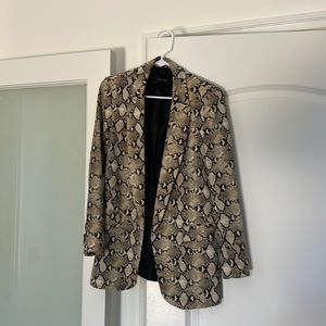 Zara snakeskin blazer